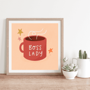 Illustration Boss Lady Little Prints