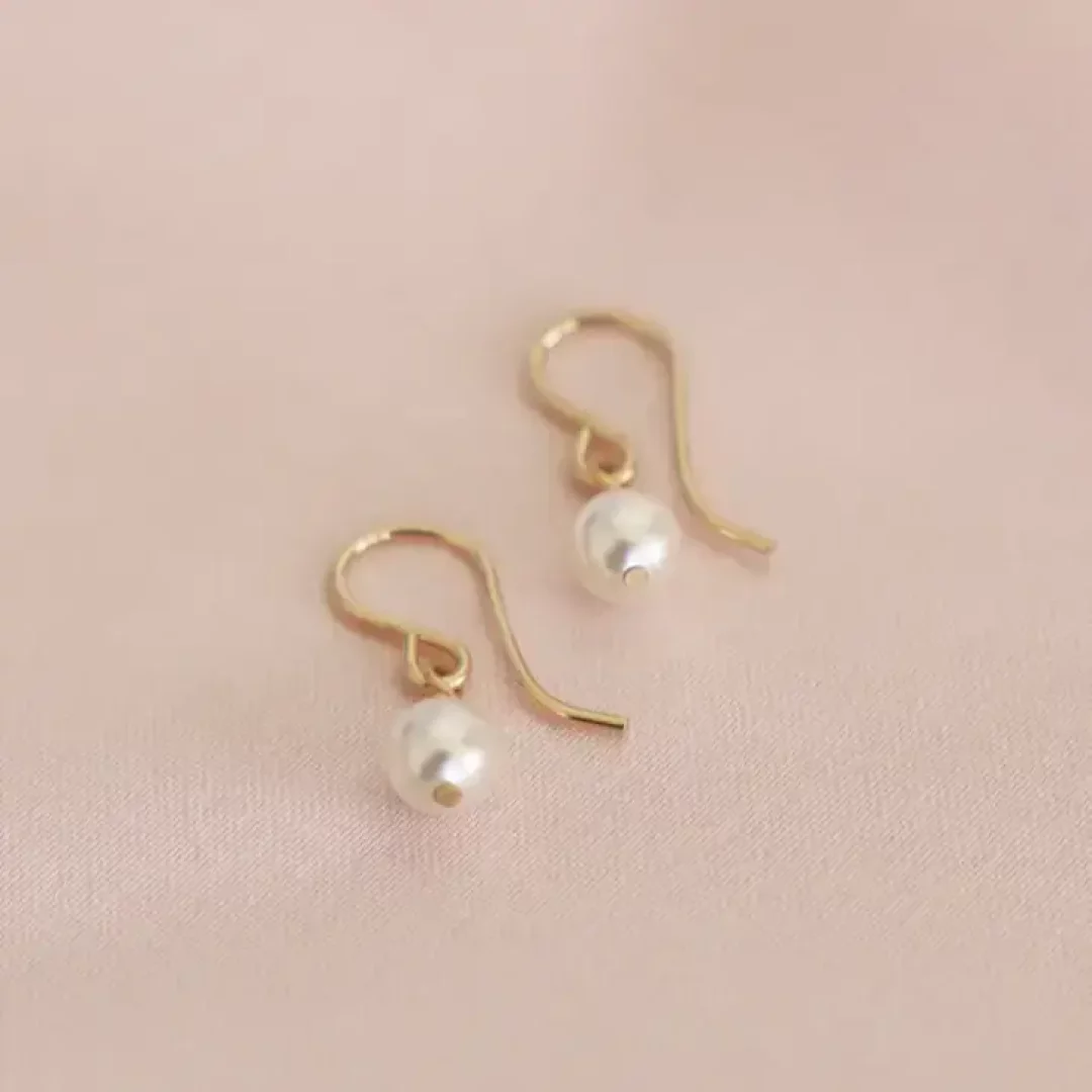 Boucles d'oreilles avec perle Swarovski